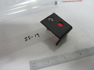 OPTICAL RED FILTER MOUNTED LASER OPTICS AS IS BIN#55-19