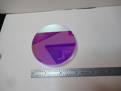 OPTICAL FLAT COATED 3" DIAMETER FUSED SILICA ZYGO OPTICS AS PICTURED &16-A-16