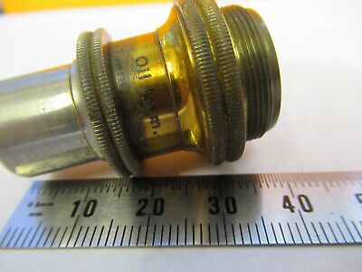 ANTIQUE BRASS Bausch Lomb OBJECTIVE LENS MICROSCOPE PART AS PICTURED &8Y-A-117