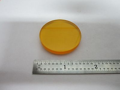 OPTICAL ORANGE FILTER MICROSCOPE OR LASER OPTICS BIN#B1-Z-11