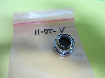 MICROSCOPE LEITZ GERMANY OBJECTIVE ADAPTOR 10X FLUOTAR OPTICS BIN#11-DT-V