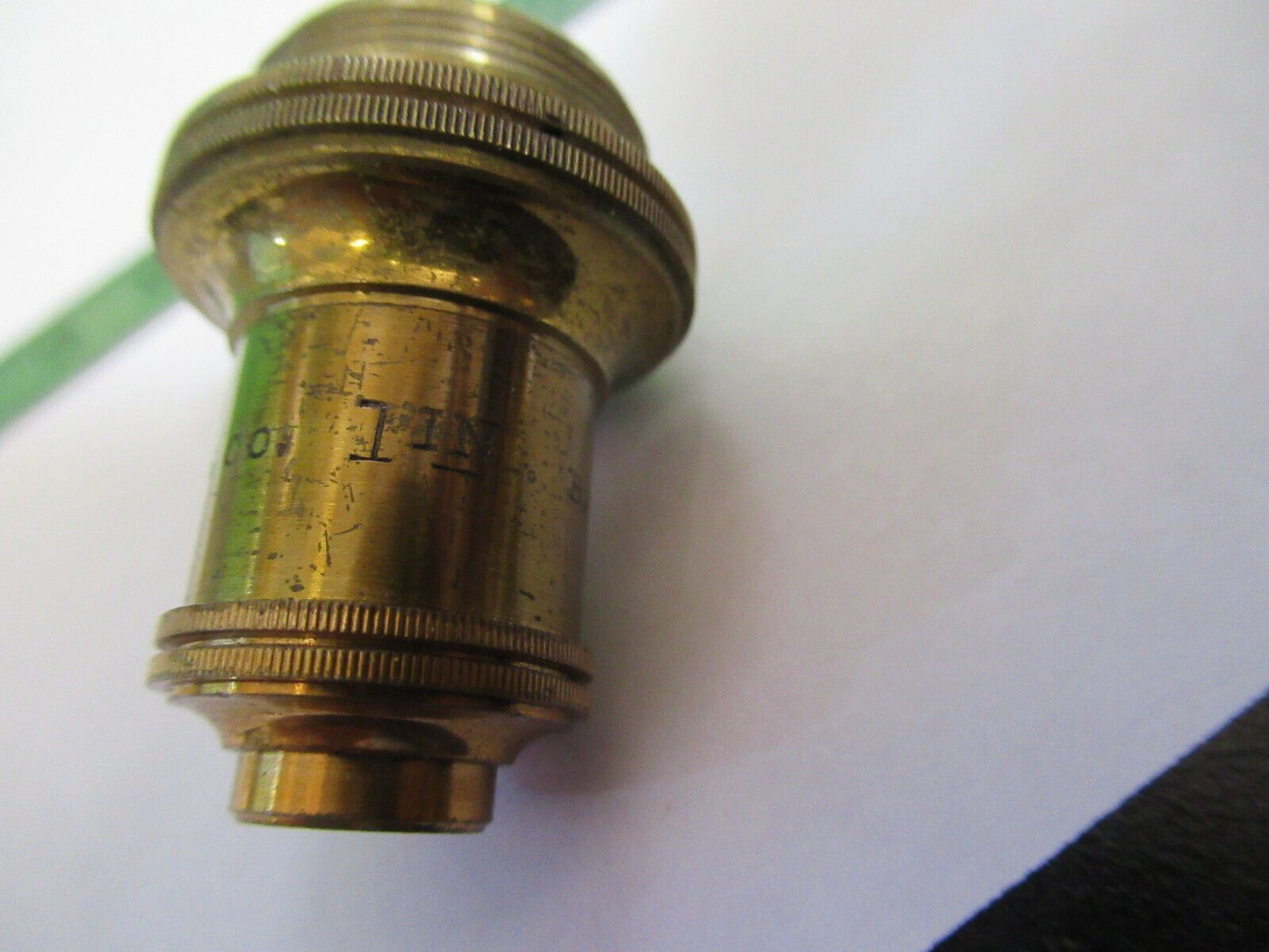 BAUSCH LOMB ANTIQUE OBJECTIVE 1-inch OPTICS MICROSCOPE PART AS PICTURED P2-B-34