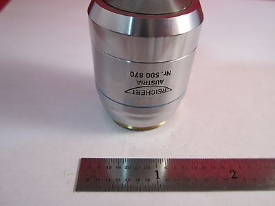 MICROSCOPE OBJECTIVE REICHERT FLUOR 50X POLYCON EPI INFINITY OPTICS BIN#11-DT-E