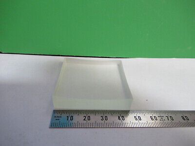 OPTICAL FROSTED GLASS BLOCK, one side polished pl-cc OPTICS AS PICTURED Z1-A-101