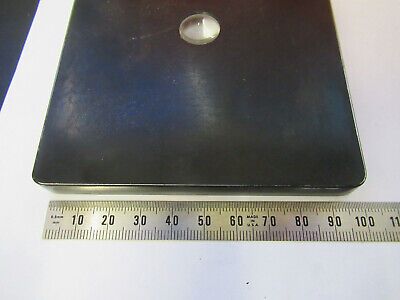 GENERIC VINTAGE STAGE TABLE OLD MICROSCOPE PART OPTICS AS PICTURED &13-FT-72