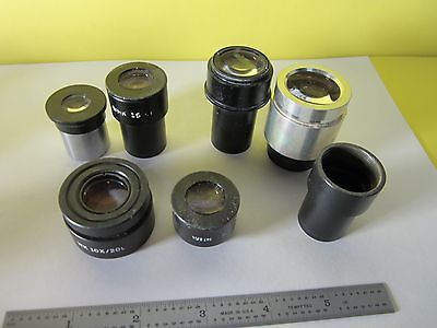 LOT MICROSCOPE OLYMPUS EYEPIECES scratch dent #31-B-02