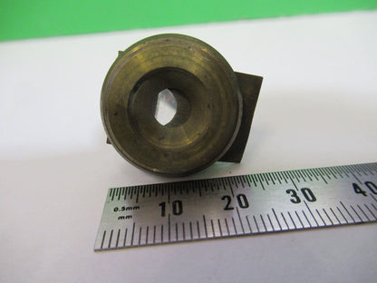 ANTIQUE BRASS MOUNTED PRISM UNKNOWN COLLIMATOR SCOPE PART AS PICTURED Z6-A-13