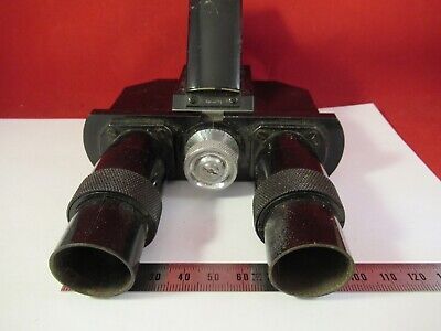 FOR PARTS MICROSCOPE RARE ERNST LEITZ ANTIQUE BINOCULAR HEAD AS PICTURED &9-A-73