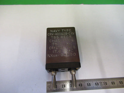 NAVY TYPE ANTIQUE QUARTZ CRYSTAL FREQUENCY CONTROL AS PICTURED Z6-A-78