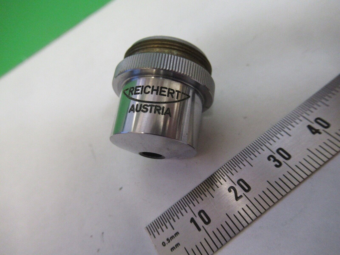 REICHERT AUSTRIA PLAN 4X /160 MICROSCOPE PART AS PICTURED 8X-A-38