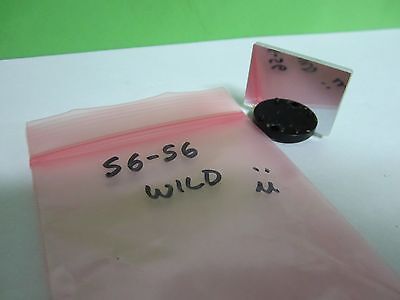 MICROSCOPE PART WILD HEERBRUGG SWISS MOUNTED MIRROR OPTICS AS IS BIN#S6-56