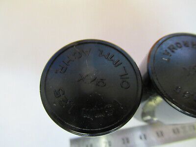 LOT BAUSCH LOMB EMPTY PLASTIC OBJECTIVE CANISTER MICROSCOPE PART AS PIC W3-B-29