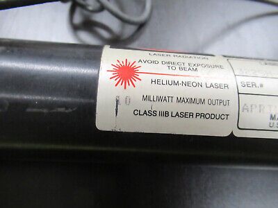 VINTAGE OPTICAL HELIUM NEON LASER HeNe  OPTICS PART WORKS AS pictured R9-A-32