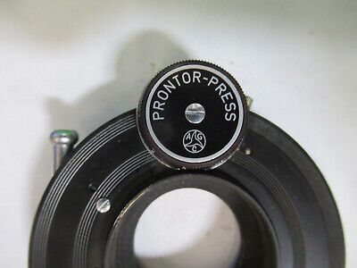 PRONTOR PRESS SHUTTER PHOTO CAMERA MICROSCOPE PART AS PICTURED &R7-B-07