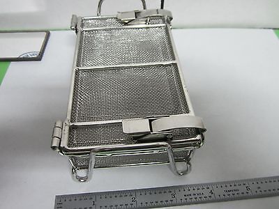 STAINLESS STEEL MESH CONTAINER CLEANING LASER OPTICS  BIN#L2-SQ