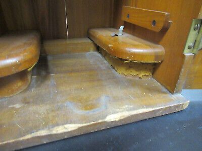 EMPTY WOOD CABINET for ANTIQUE BAUSCH LOMB MICROSCOPE PART AS PICTURED &TA5 iii