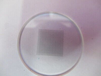 OPTICAL RETICLE GRID PATTERN MICROSCOPE OPTICS AS PICTURED #B1-A-15