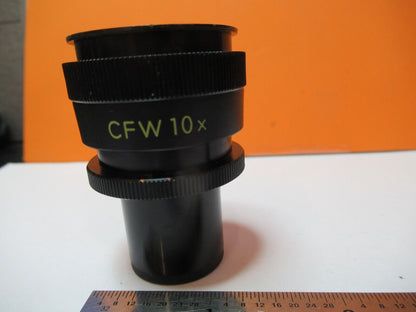 NIKON JAPAN CFW10X EYEPIECE OCULAR OPTICS MICROSCOPE PART AS PICTURED &G1-A-15