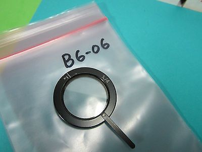 MICROSCOPE PART FILTER LAMBDA /4 QUARTER OPTICS AS PICTURED BIN#B6-06