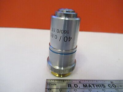 AMSCOPE OBJECTIVE LENS 40X /160 OPTICS MICROSCOPE PART AS PICTURED &8z-a-118