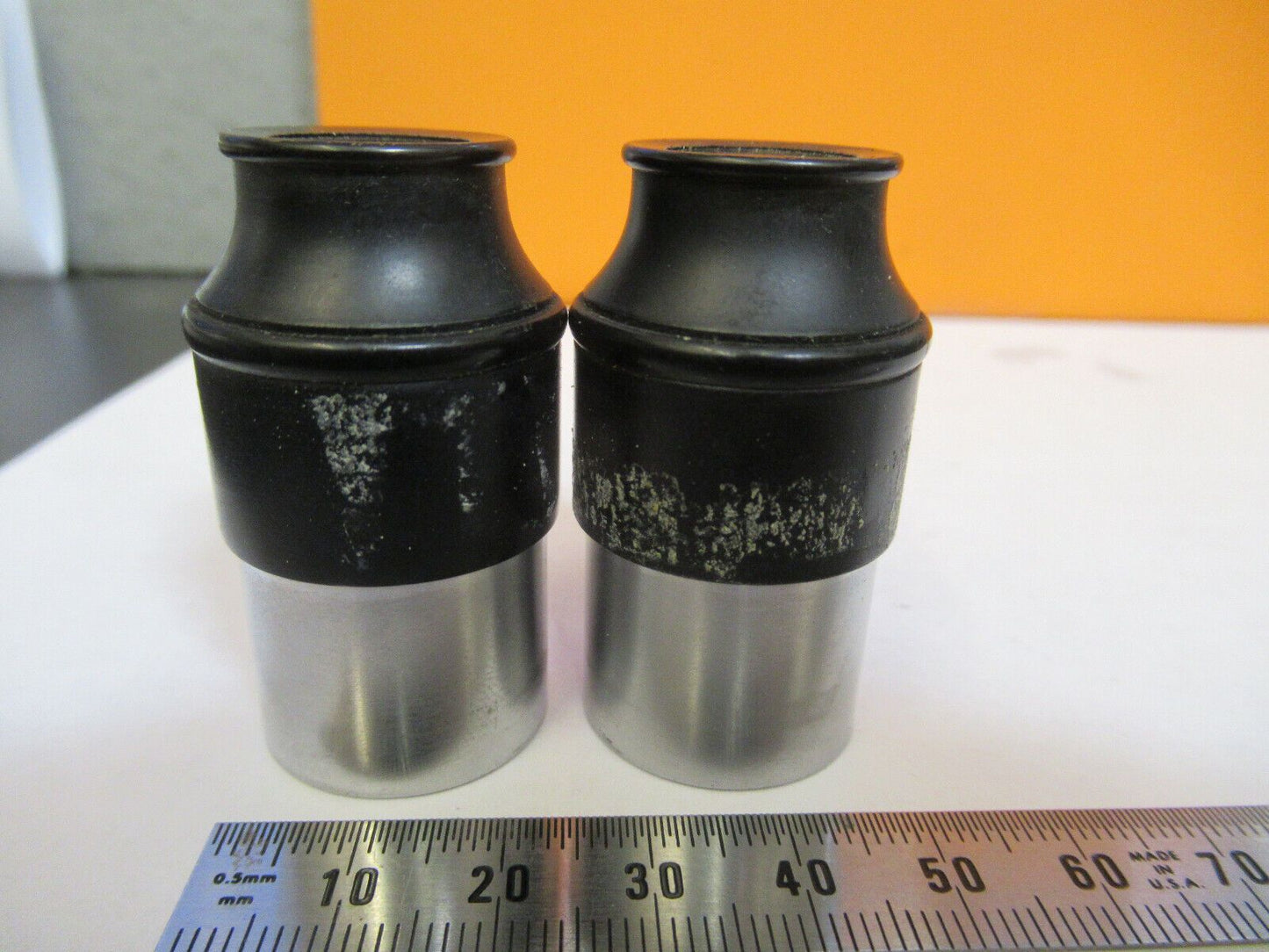 ANTIQUE SPENCER BUFFALO PAIR EYEPIECE 10X MICROSCOPE PART AS PICTURED &P9-A-13