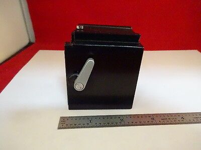 MICROSCOPE PART LEICA STAGE TABLE HOLDER AS IS #44-A-03