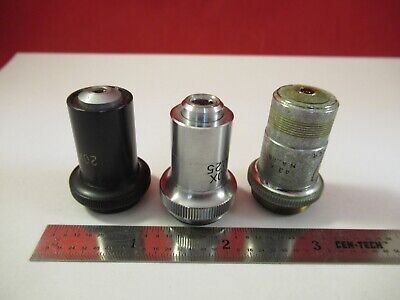 LOT ASSORTED OBJECTIVES MICROSCOPE PART OPTICS AS PICTURED &1E-B-16