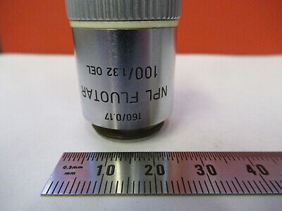 LEITZ WETZLAR OBJECTIVE  100X /160 LENS MICROSCOPE PART AS PICTURED Q3-B-106