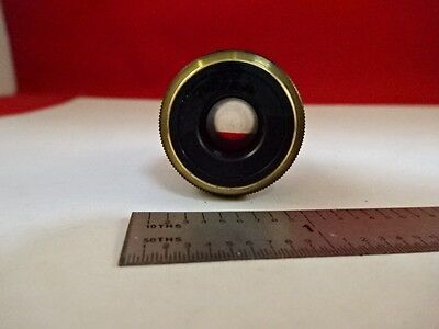 MICROSCOPE PART OLYMPUS JAPAN OBJECTIVE M10 10X OPTICS AS IS #21-A-15