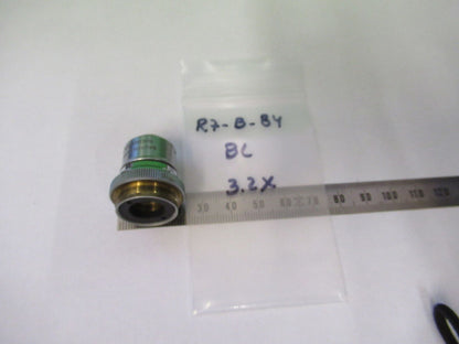 BAUSCH LOMB OBJECTIVE 3.2X LENS OPTICS MICROSCOPE  PART AS PICTURED #R7-B-84