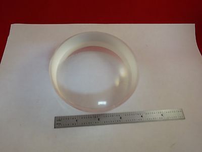 VERY LARGE CONVEX CONCAVE GLASS LENS (needs surface polishing) OPTICS &K7-A-99