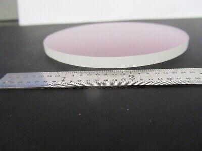 OPTICAL BK7 GLASS ROUND WINDOW PLATE 3.375" DIAMETER OPTIC AS PICTURED FT-1-A-65