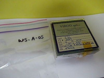 OPTICAL COATED LENS LOT OF TWO LENSES LASER OPTICS AS IS BIN#W5-A-05