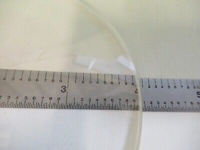 OPTICAL PLANO CONVEX LENS 4" DIAMETER MIL SPEC OPTICS AS PICTURED &79-A-27