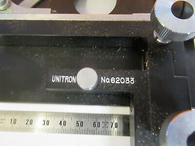 UNITRON JAPAN XY STAGE TABLE MICROSCOPE PART AS PICTURED #P4-B-26