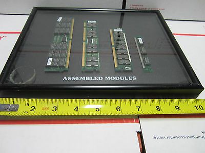 FRAMED FAIRCHILD CORPORATE ART COMPUTER MEMORY ASSEMBLED MODULES AS IS BIN#B4