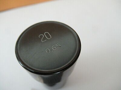 CARL ZEISS EMPTY OBJECTIVE CAN "APO 20"  MICROSCOPE PART AS PICTURED #F2-A-41