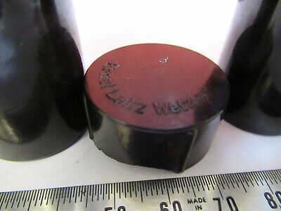 ANTIQUE LEITZ WETZLAR LOT PLASTIC CANISTERS MICROSCOPE PART AS PICTURED P8-A-108