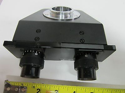 OPTICAL MICROSCOPE PART LEITZ WETZLAR GERMANY HEAD FOR EYEPIECES OPTICS BIN#18