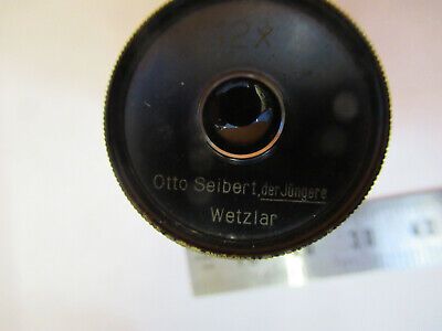 OTTO SEIBERT ANTIQUE GERMANY EYEPIECE 12X MICROSCOPE PART AS PICTURED &H1-B-19