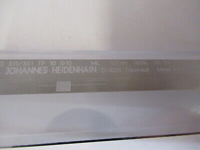 HEIDENHAIN GERMANY 120mm optical SCALE MICROSCOPE PART AS PICTURED &4T-A-22