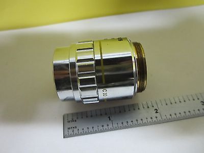 MICROSCOPE PART OLYMPUS OBJECTIVE IC 10X NEOSPLAN  JAPAN OPTICS AS IS BIN#T8-21