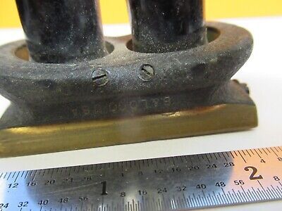 ANTIQUE BRASS STEREO OBJECTIVES BAUSCH LOMB MICROSCOPE PART AS PICTURED 7B-B-82