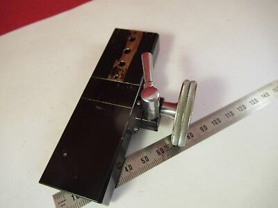 LEITZ GERMANY POL STAGE MICROMETER MICROSCOPE PART AS PICTURED &FT-4-78