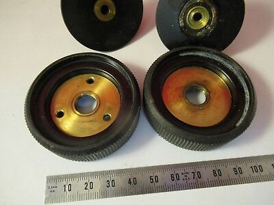 ZEISS GERMANY SET OF KNOBS MICROSCOPE PART AS PICTURED #66-A-71B