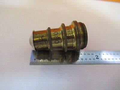 ANTIQUE SPENCER 4mm BRASS OBJECTIVE MICROSCOPE PART AS PICTURED &7B-B-11