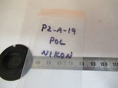 NIKON JAPAN POLARIZER LENS POL OPTICS MICROSCOPE PART AS PICTURED P2-A-19