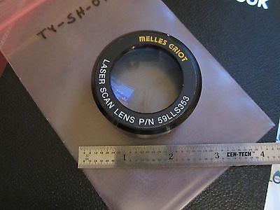 OPTICAL MELLES GRIOT LASER SCAN LENS LASER OPTICS AS IS BIN#T4-SH-01