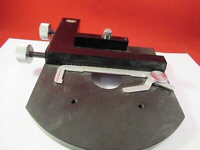 CARL ZEISS GERMANY STAGE TABLE MICROMETER MICROSCOPE PART &92-A-15