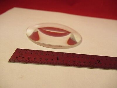 OPTICAL GLASS LENS BI CONVEX Bi-CX 38mm DIA 20cm FL OPTICS AS PICTURED &84-B-45